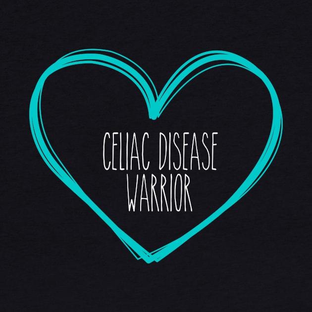 Celiac Disease Warrior Heart Support by MerchAndrey